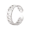 Wholesale Unisex Electroplated Stainless Steel Chain Ring