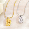 Wholesale Unisex Electroplated Stainless Steel Flower Shape Necklace