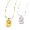 Wholesale Unisex Electroplated Stainless Steel Flower Shape Necklace