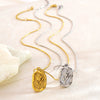 Wholesale Unisex Electroplated Stainless Steel Flower Shape Necklace