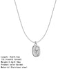 Wholesale Unisex Electroplated Stainless Steel Flower Shape Necklace