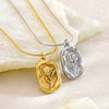 Wholesale Unisex Electroplated Stainless Steel Flower Shape Necklace