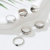 Wholesale Unisex Electroplated Zinc Alloy Rings With Geometric Eight Trigrams Poker And Heartshaped Designs