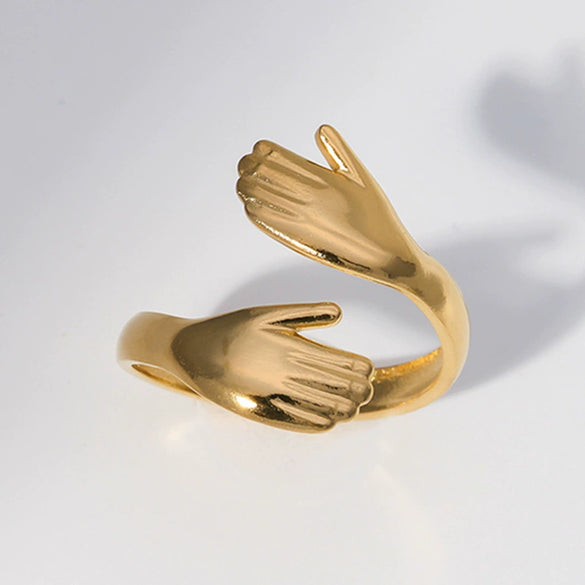 Wholesale Unisex Exaggerated Personality Hip Hop Titanium Steel Ring With Electroplating Design