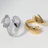 Wholesale Unisex Exaggerated Personality Hip Hop Titanium Steel Ring With Electroplating Design