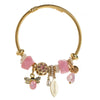 Wholesale Unisex Fashion Animal Style Electroplated Beaded Bee Diamond Pendant Bracelet Made Of Alloy And Stainless Steel