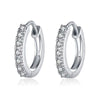 Wholesale Unisex Fashion Zircon And Crystal Earrings In Geometric Style Made Of Alloy With Electroplating Treatment
