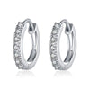 Wholesale Unisex Fashion Zircon And Crystal Earrings In Geometric Style Made Of Alloy With Electroplating Treatment