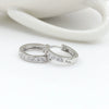 Wholesale Unisex Fashion Zircon And Crystal Earrings In Geometric Style Made Of Alloy With Electroplating Treatment