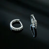 Wholesale Unisex Fashion Zircon And Crystal Earrings In Geometric Style Made Of Alloy With Electroplating Treatment