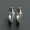 Wholesale Unisex Fashion Zircon And Crystal Earrings In Geometric Style Made Of Alloy With Electroplating Treatment