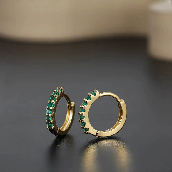 Wholesale Unisex Fashionable Light Luxury Niche Highend Sense Earrings Copper Ushape Electroplated