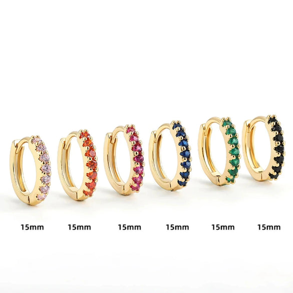 Wholesale Unisex Fashionable Light Luxury Niche Highend Sense Earrings Copper Ushape Electroplated
