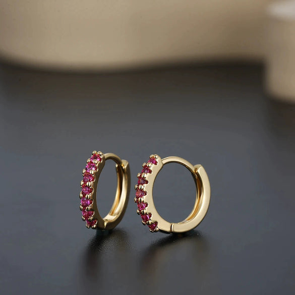 Wholesale Unisex Fashionable Light Luxury Niche Highend Sense Earrings Copper Ushape Electroplated