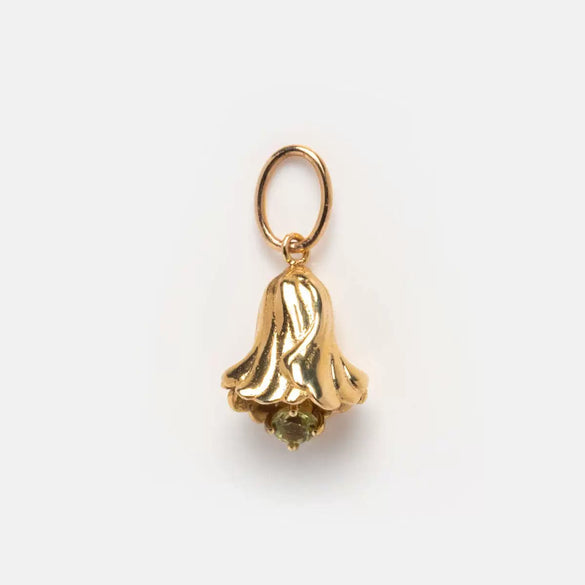 Wholesale Unisex Flower Pattern Copper Necklace With Rhinestone Pendant O Chain Gold Plated