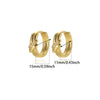 Wholesale Unisex Geometric And Heartshaped Copper Goldplated Earrings