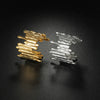 Wholesale Unisex Geometric Asymmetric Exaggerated Titanium Steel Ring Gold Plated