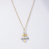 Wholesale Unisex Geometric Christmas Tree Necklace With Vacuum Plating Stainless Steel Ear Needle Ins Style Highend Elegant Accessory