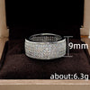 Wholesale Unisex Geometric Copper Diamond Ring With Zircon Light Luxury Style