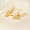 Wholesale Unisex Geometric Copper Earrings With Heart Shape And Rhombus Pattern