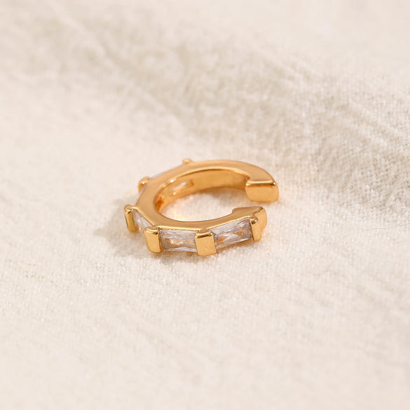 Wholesale Unisex Geometric Copper Goldplated Ear Clips