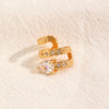 Wholesale Unisex Geometric Copper Goldplated Ear Clips