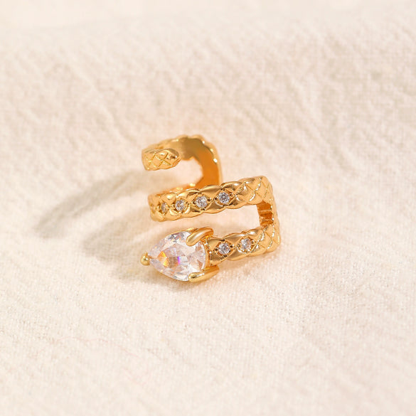 Wholesale Unisex Geometric Copper Goldplated Ear Clips