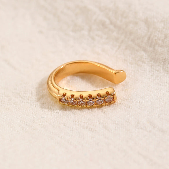 Wholesale Unisex Geometric Copper Goldplated Ear Clips