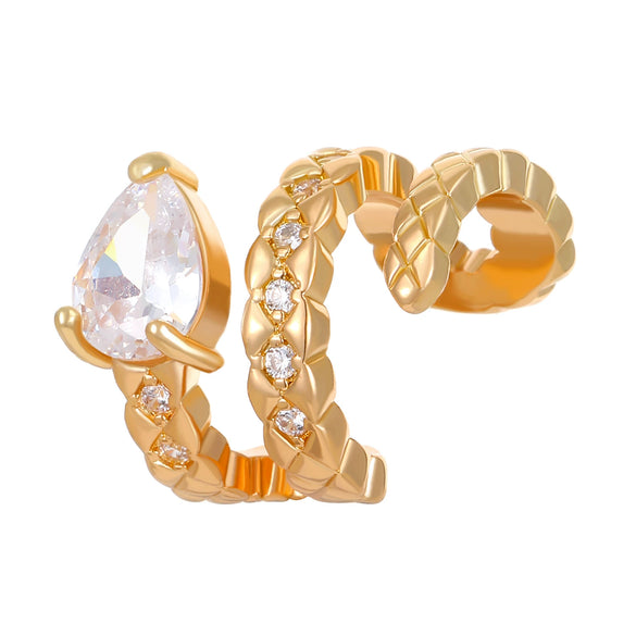 Wholesale Unisex Geometric Copper Goldplated Ear Clips