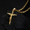 Wholesale Unisex Geometric Cross Necklace 18K Gold Plated Purely Handmade Copper