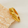 Wholesale Unisex Geometric Cross Stainless Steel Electroplated Ring Fashion Accessory
