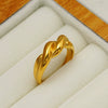 Wholesale Unisex Geometric Cross Stainless Steel Electroplated Ring Fashion Accessory
