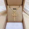 Wholesale Unisex Geometric Diamond Necklace With Titanium Steel And Copper Pendant