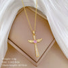 Wholesale Unisex Geometric Diamond Necklace With Titanium Steel And Copper Pendant