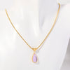 Wholesale Unisex Geometric Dropshaped Titanium Steel Snake Bone Chain 18K Goldplated Necklace