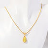 Wholesale Unisex Geometric Dropshaped Titanium Steel Snake Bone Chain 18K Goldplated Necklace