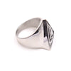 Wholesale Unisex Geometric Evil Eye Stainless Steel Ring With Polish Finish