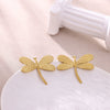Wholesale Unisex Geometric Gold Electroplated Stainless Steel Earrings