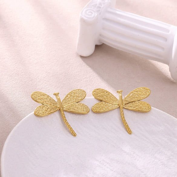Wholesale Unisex Geometric Gold Electroplated Stainless Steel Earrings