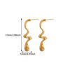 Wholesale Unisex Geometric Gold Electroplated Stainless Steel Earrings