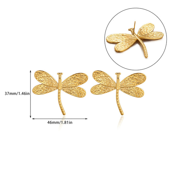 Wholesale Unisex Geometric Gold Electroplated Stainless Steel Earrings
