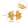 Wholesale Unisex Geometric Gold Electroplated Stainless Steel Earrings