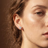 Wholesale Unisex Geometric Heartshaped Zircon Earrings In 316 Stainless Steel With Electroplating Original Design