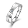 Wholesale Unisex Geometric Mosan Diamond Ring S925 Sterling Silver Plated 18K Gold