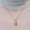 Wholesale Unisex Geometric Palm Coin Pendant Necklace With Oshaped Chain Gold Plated Copper And Titanium Steel