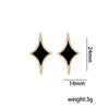 Wholesale Unisex Geometric Rhombus Pendant Necklace Made Of Brass Zircon And Environmentally Friendly Copper With Electroplating