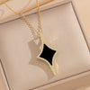Wholesale Unisex Geometric Rhombus Pendant Necklace Made Of Brass Zircon And Environmentally Friendly Copper With Electroplating