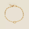 Wholesale Unisex Geometric Round Oval Necklace Electroplated 18K Gold Color Retention Copper Stainless Steel