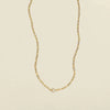 Wholesale Unisex Geometric Round Oval Necklace Electroplated 18K Gold Color Retention Copper Stainless Steel