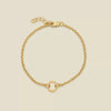 Wholesale Unisex Geometric Round Oval Necklace Electroplated 18K Gold Color Retention Copper Stainless Steel